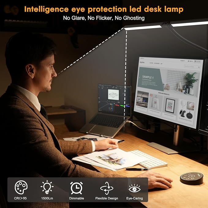 Pzloz Led Desk Lamp for Office Home - Image 4