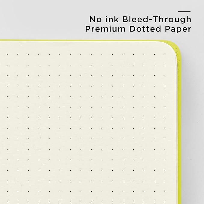 &And Per Se Dotted Journal Notebook, A5 Hardcover Leather Dotted Journal - Image 5