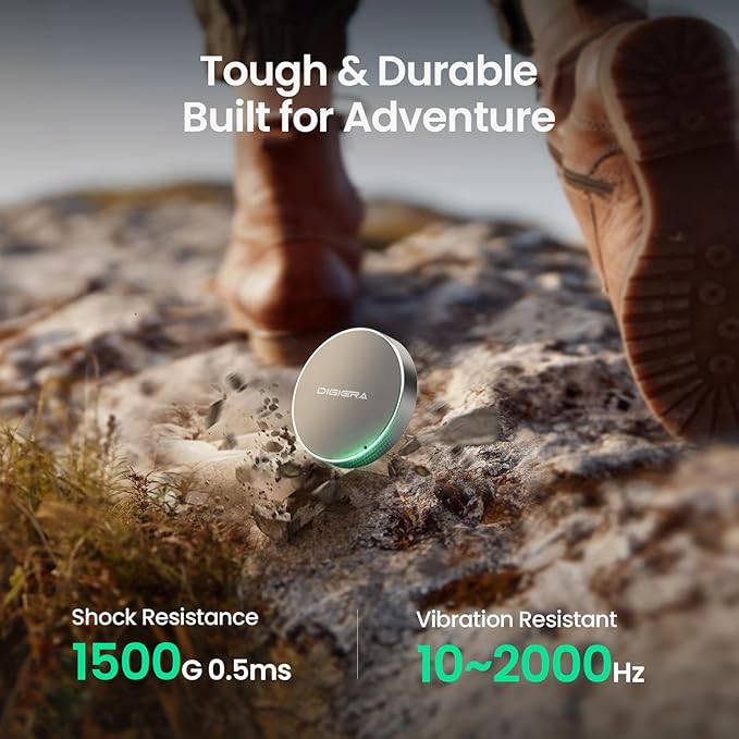 1TB Magnetic Portable SSD, External Solid State Drives with USB-C 3.2 Gen 2x2, Speed Up to 2000MB/s, Compact & Durable, Compatible with iPhone 15/16 Series and Other USB-C Devices, Grey-DeskLoop Office