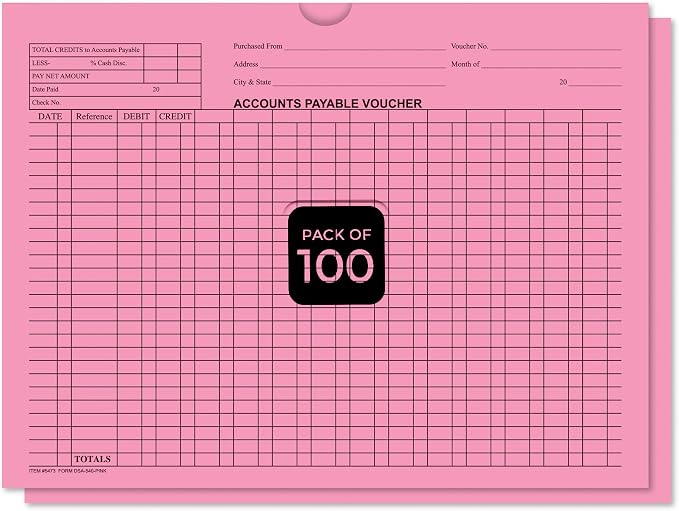 Accounts Payable Voucher Envelopes General Accounting Style, payment vouchers by Unknown
