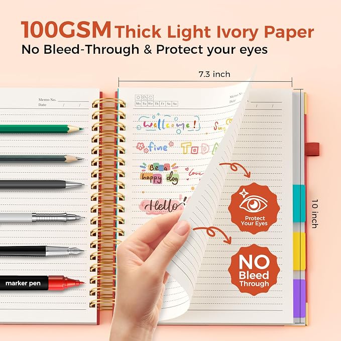 Line Hardcover Spiral Notebook - Image 4