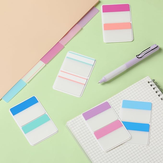 Mr. Pen- Sticky Index Tabs, 500 Pcs, 21 Sets, Colorful Sticky Tabs for Notebooks, Page Markers, Page Tabs for Binders, Page Tabs Sticky Tabs for Books, Notebook Tabs, Book Sticky Tabs for Notebooks-DeskLoop Office