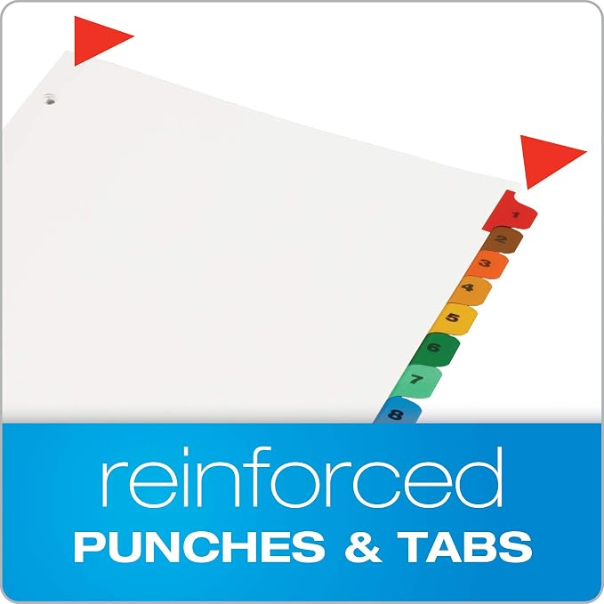 Oxford Binder Dividers, 12 Tabs, Numbered 1–12, 3 Pack, Customizable Table of - Image 3
