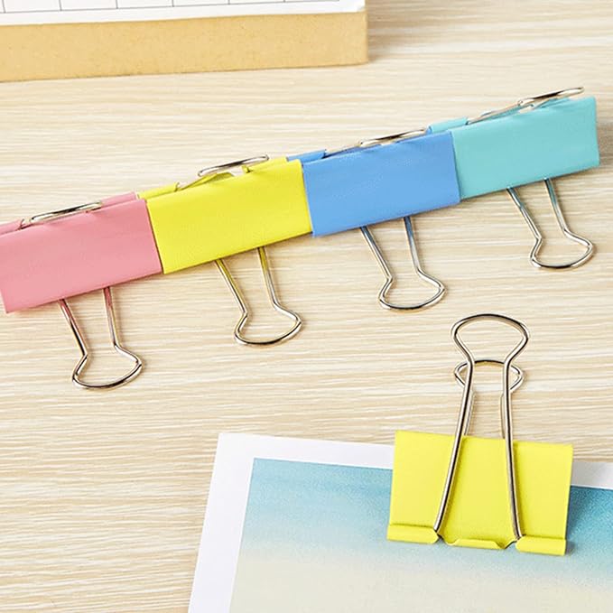 2 Inch Extra Large Binder Clips, Colored Jumbo Paper Clips, Big Paper Clamps - Image 5