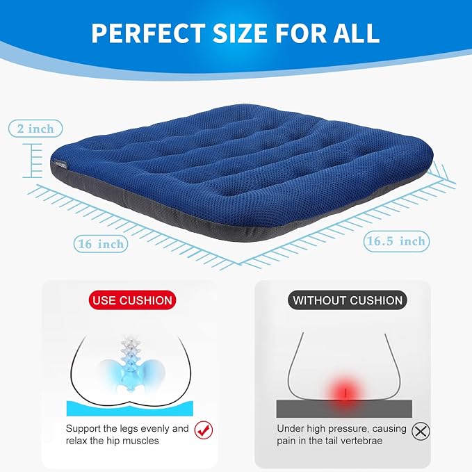 SINOSSO Excellent Support Effect Office Chair Cushion 1 Pack, Luxury Air Mesh - Image 2