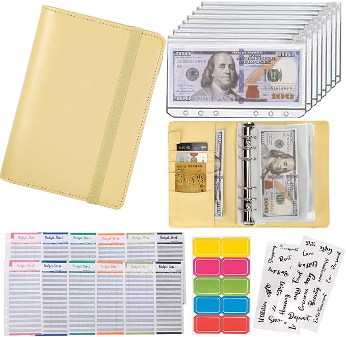 NICOOTH Budget Binder A6 Money Saving Binder by NICOOTH