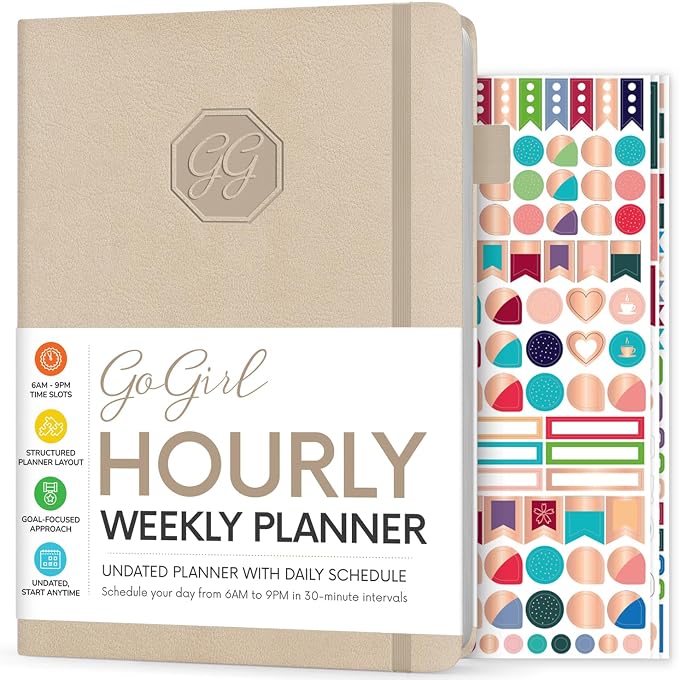 GoGirl Weekly Schedule Planner – Hourly Work & Life Planner by GoGirlPlanner