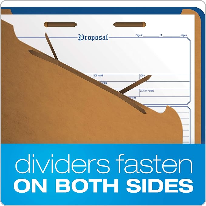 Pendaflex Classification File Folders, 1 Divider, Durable File Organizer - Image 4