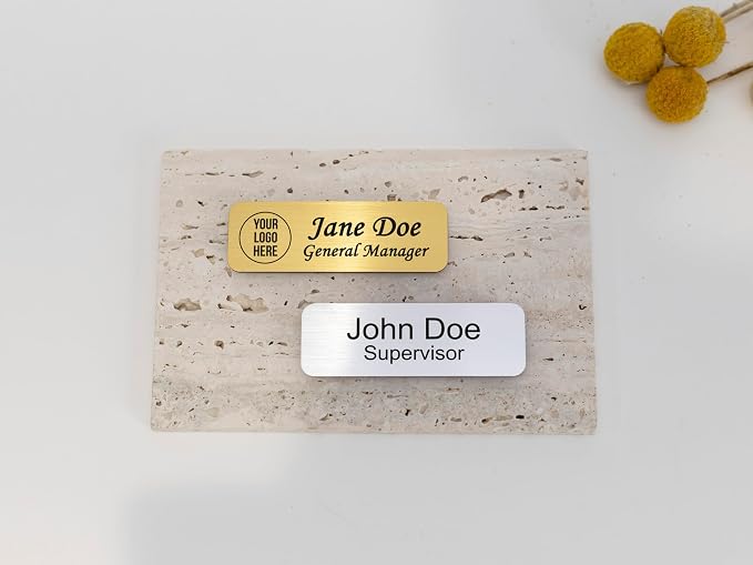 Custom Engraved ID Name Tag Badges Identification Personalized - Image 9