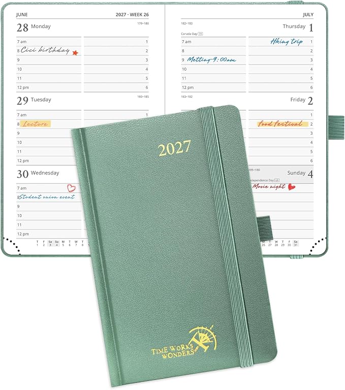 POPRUN Pocket Calendar 2027, Jan 2027 by POPRUN