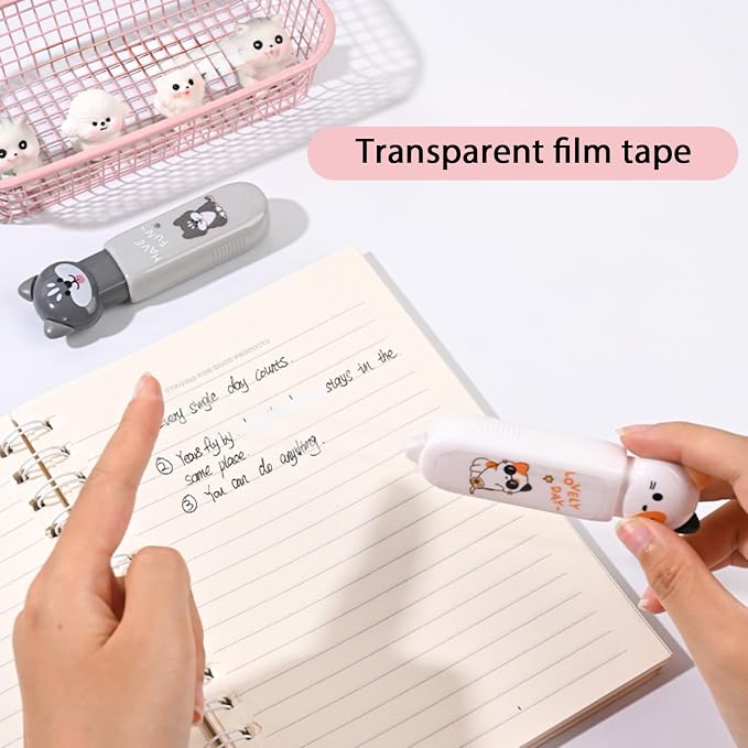 Cute Cat Correction Tape, 3-Count Pack of Correction Tape - Image 6