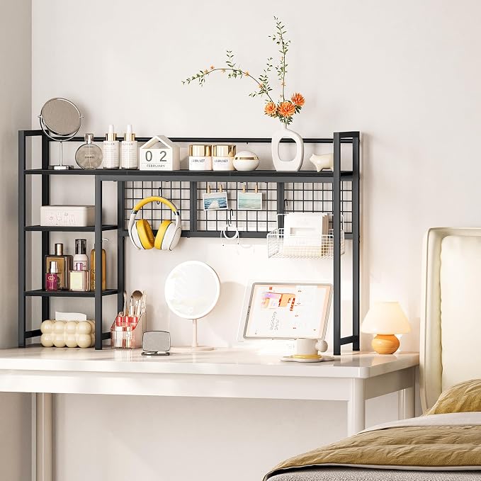 Snughome Desk Shelf, 44.9" Desktop Organizer Shelf, Desk Hutch - Image 5