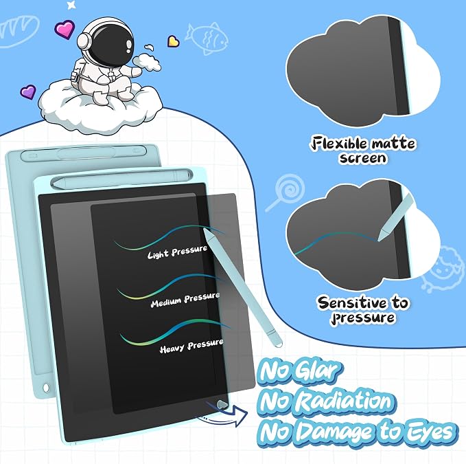 12 Pack LCD Writing Tablet for Kids, Colorful Toddler Drawing Tablet Doodle - Image 7