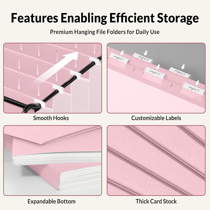 SUNEE Hanging File Folders Legal Size, Stay Organized - Image 4