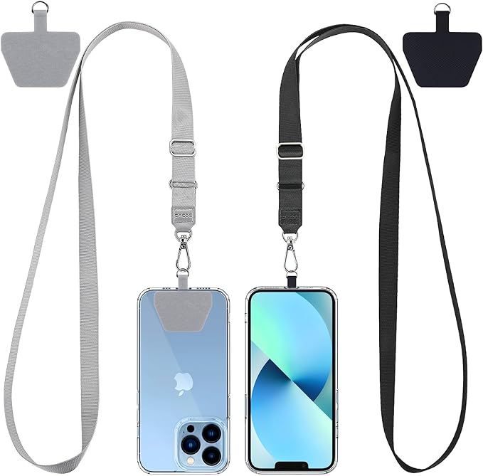 CACOE Phone Lanyard 2 Pcs Lengthened Adjustable Neck Strap, Universal Crossbody by CACOE