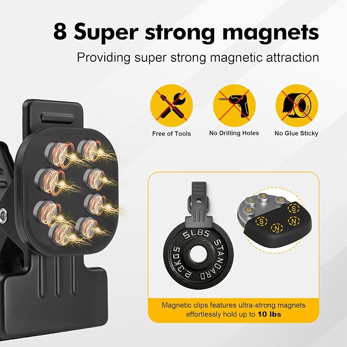 2 Pcs Heavy Duty Magnetic Clips - Image 4