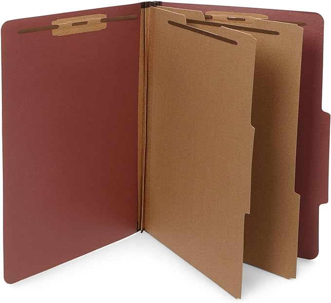10 Legal Size Classification Folders by BlueSummitSupplies