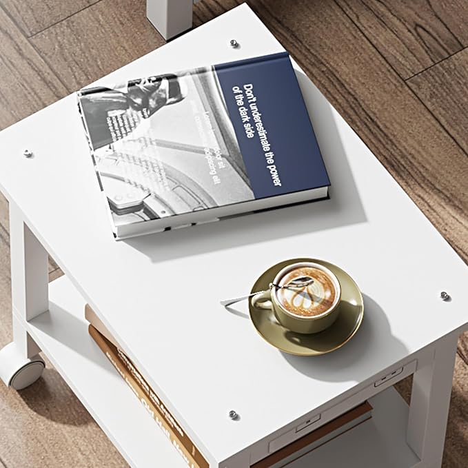 TUTOTAK 2 Tier Printer Stand, Rolling Printer Cart - Image 5