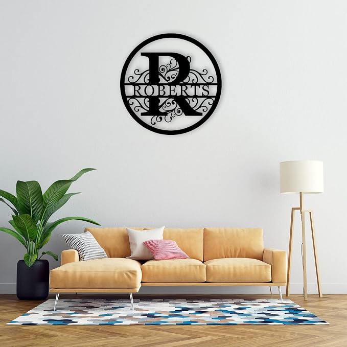 Personalized Last Name Sign, Personalized Monogram Wall Decor Personalized - Image 9