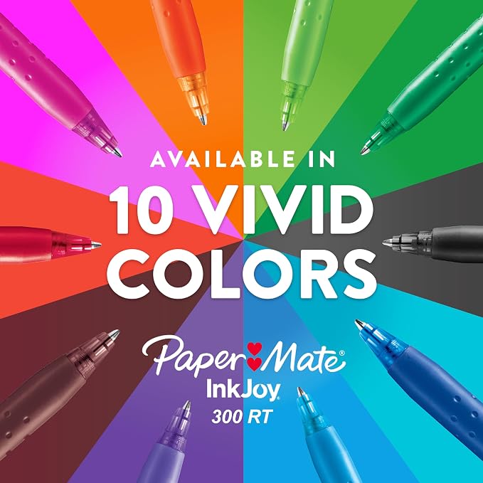 Paper Mate InkJoy 300RT Retractable Ballpoint Pens, Medium Point, Ultra-Smooth - Image 5