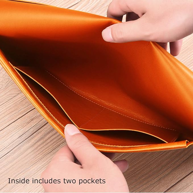 PU Leather A4 File Folder Document Holder Envelope Folder Case - Image 3