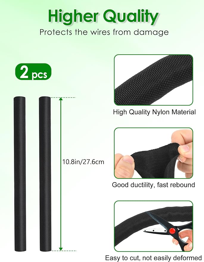 Wire Sleeves for Cables -Mic Boom Arm Cables Sleeve, Tidy up the Wire Harness - Image 3