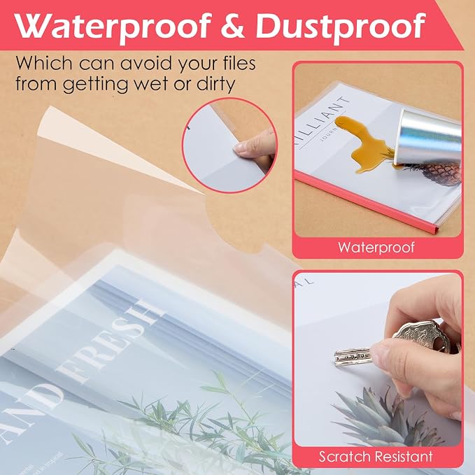 Thenshop 100 Pcs Clear Report Covers - Image 4