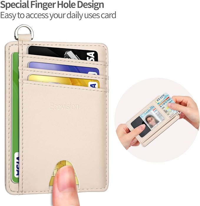Slim Minimalist Front Pocket Wallet, RFID Blocking Credit Card Holder Wallet - Image 6