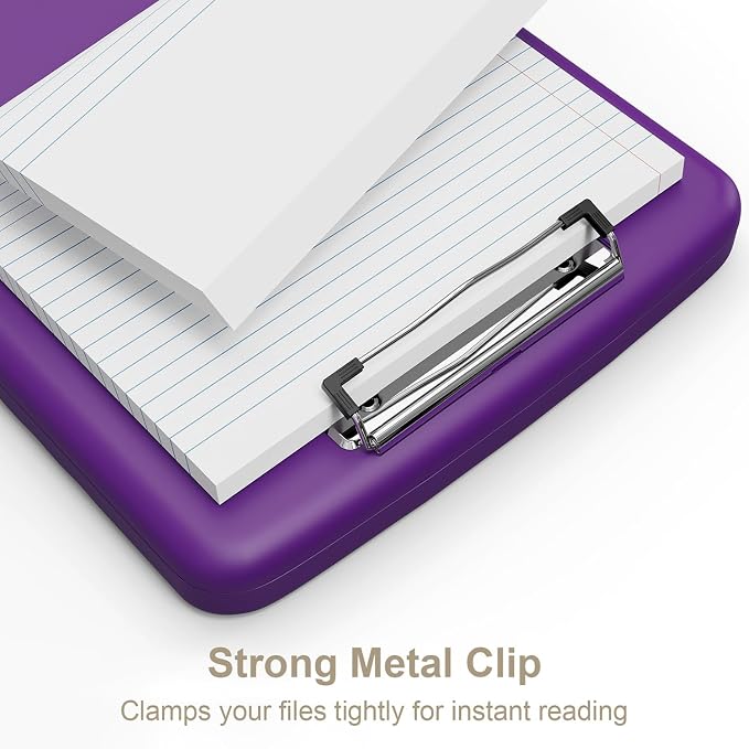 Piasoenc Clipboard with Storage, 8.5 x 11 Organization Box with Pen Holder and - Image 4