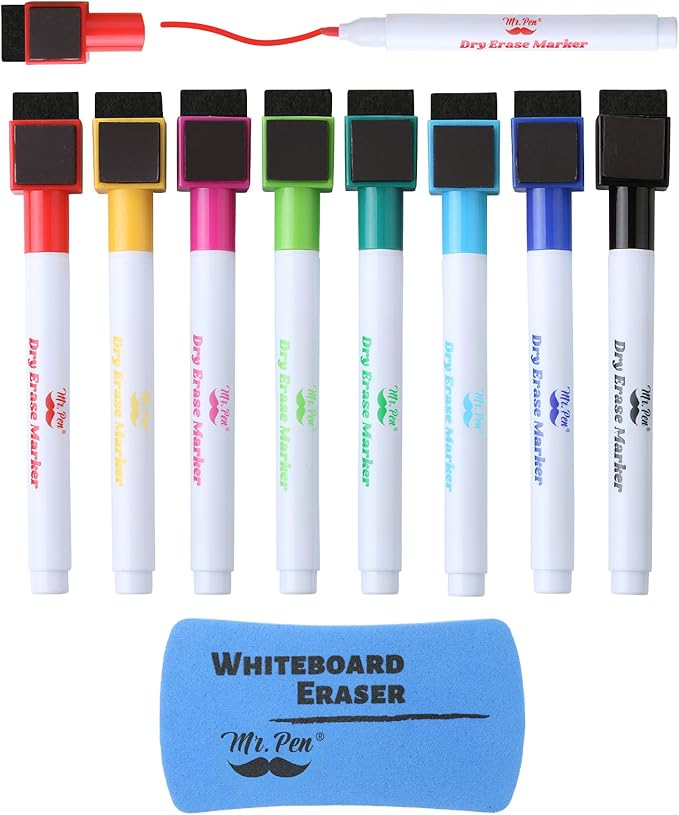 Mr. Pen- Magnetic Dry Erase Markers, 8 Pack by MrPen