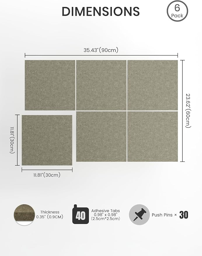 Bumusty Large Cork Board 36" x 24" Alternative - Image 2