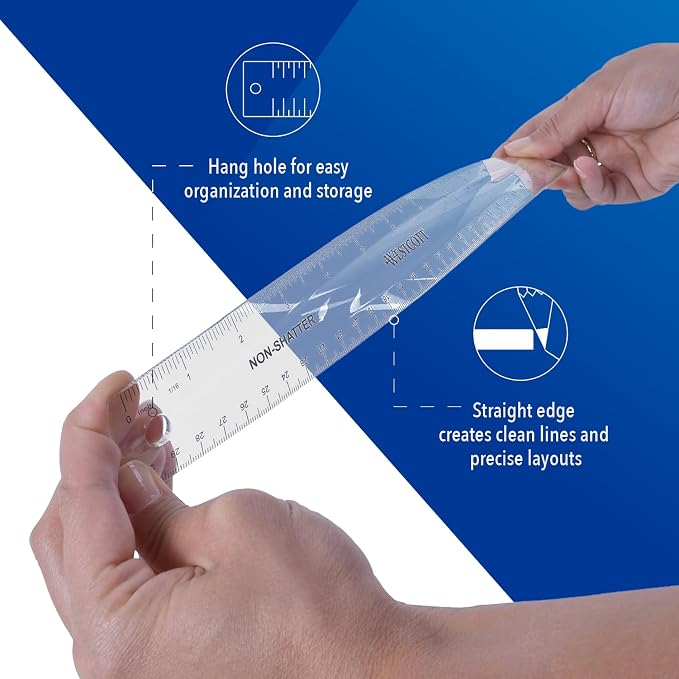 Westcott Shatterproof Ruler, Design - Image 3