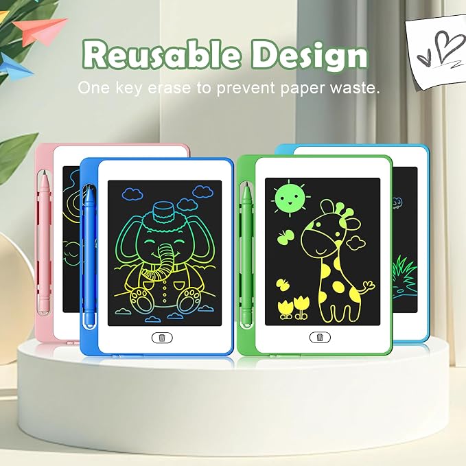 LCD Writing Tablet for Kids, 6.5 Inch Colorful Doodle Board Drawing Tablet - Image 5