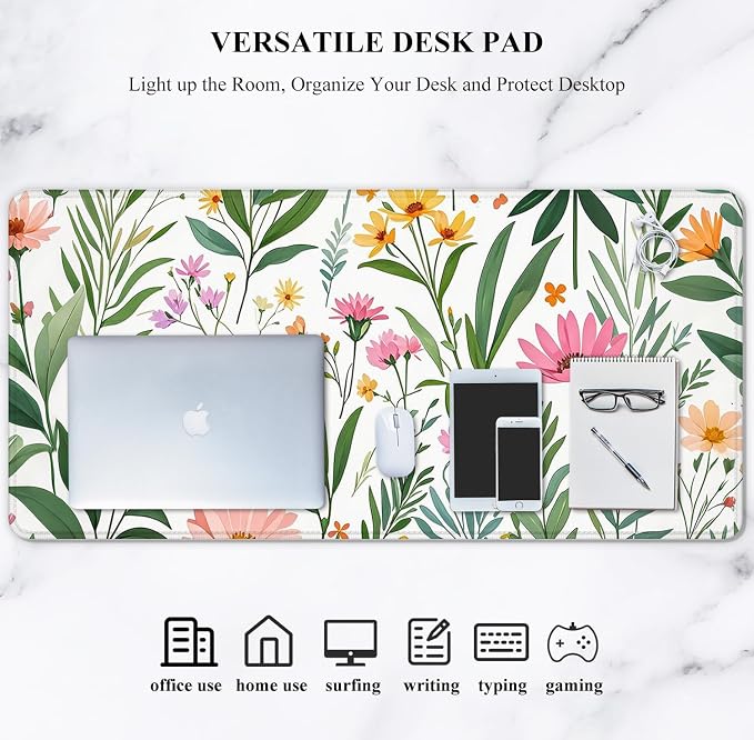 Auhoahsil Desk Mat, Ultra Large Mouse Pad, XXL Gaming Mousepad, Pretty Desk Pad - Image 7