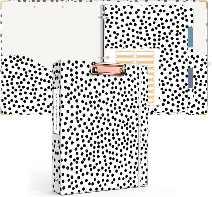 Ospelelf 3 Ring Binder 1 Inch, Cute Binders by OspelelfOfficeSupplies