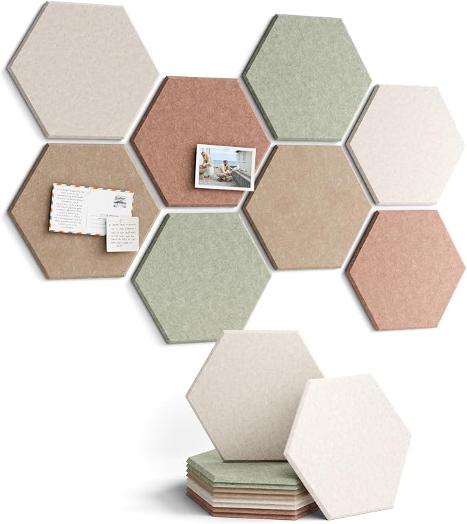 Fluxynara Hexagon Cork Board Alternative by FLUXYNARA