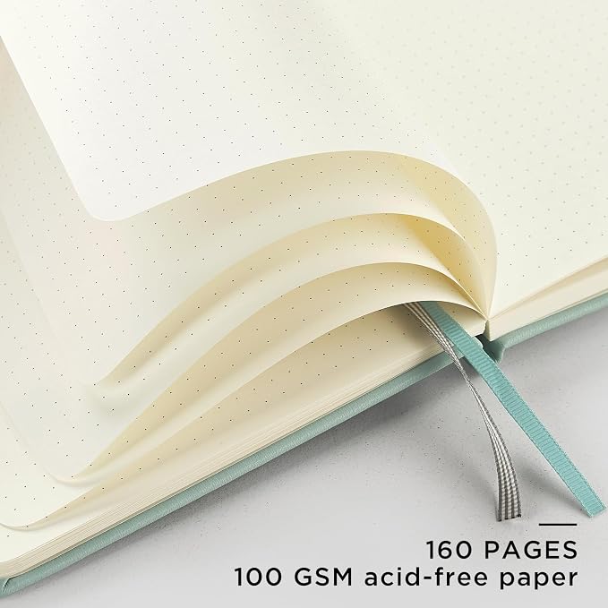 &And Per Se Dotted Journal Notebook, A5 Hardcover Leather Dotted Journal - Image 4