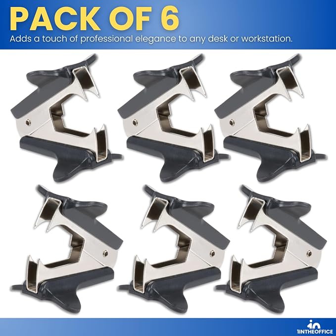 1InTheOffice Staple Remover, Claw Staple Remover, Staple Remover Tool, 6 Pack - Image 5
