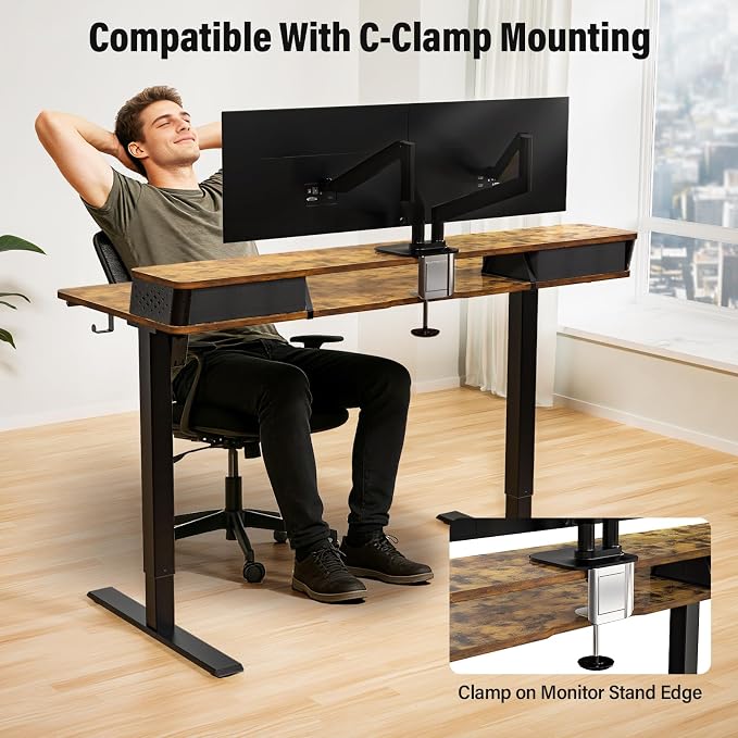 Kingant 40 x 24 Inch Electric Standing Desk - Image 8