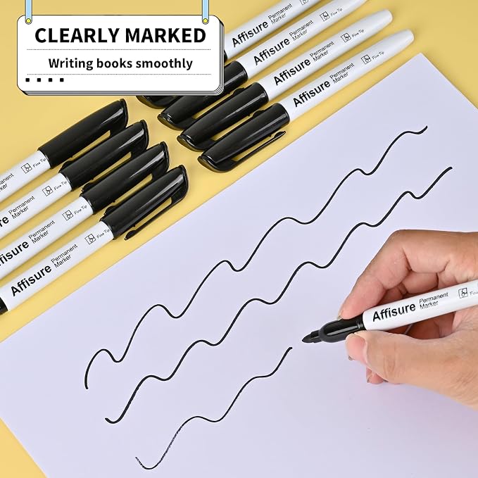Permanent markers, 60 packs permanent markers bulk, quick drying in one second - Image 8