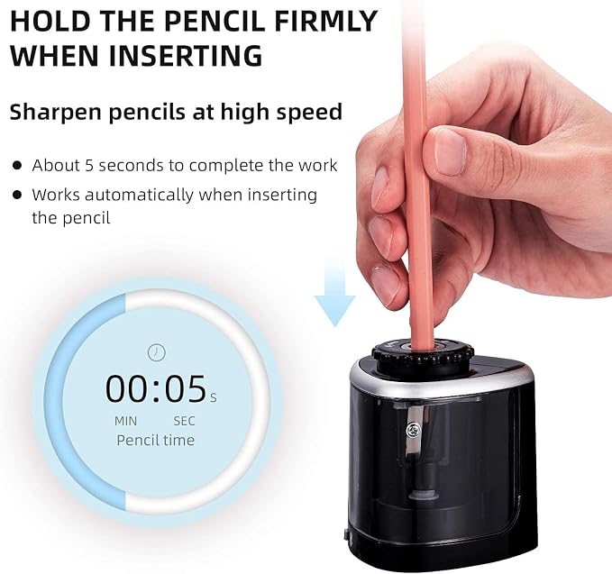 Aogwat Pencil Sharpener Electric Pencil Sharpener - Image 5