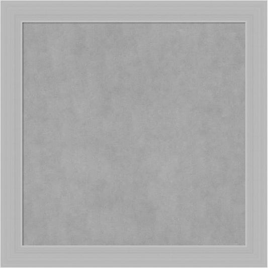 Amanti Art Silver Framed Magnetic Board 28x28 Medium Vision Board by AmantiArt