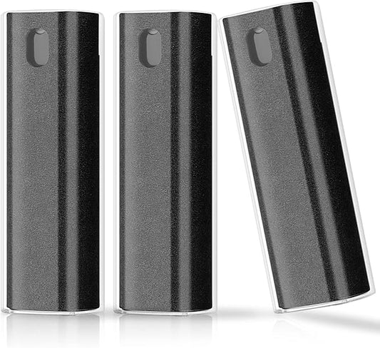 3 Pcs Fingerprint Proof Screen Cleaner, 3 in 1Touchscreen Mist Cleaner Spray Wipe Screen Cleaner Soft Fiber Flannel, Safe for All Phones Glasses Tablet Laptop TV Watch Screens(Grey)-DeskLoop Office