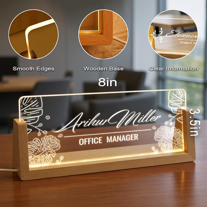 Custom Name Plate for Desk - Image 4
