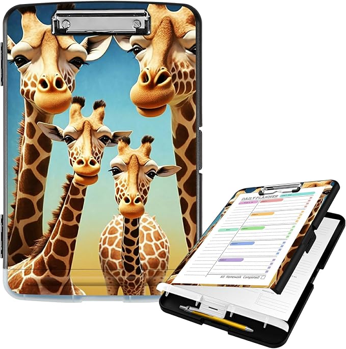 Clipboard with Storage High Capacity Plastic Nursing Clipboards with Pen Holder by Unknown