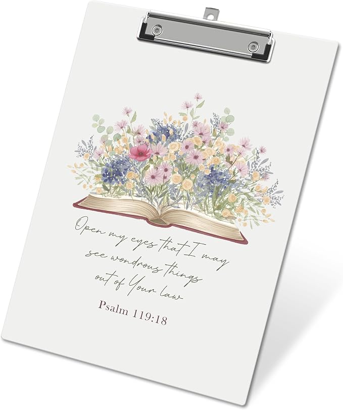 APIILVPQ Wild Flower Clipboard, Bible Verse Clipboards by Unknown
