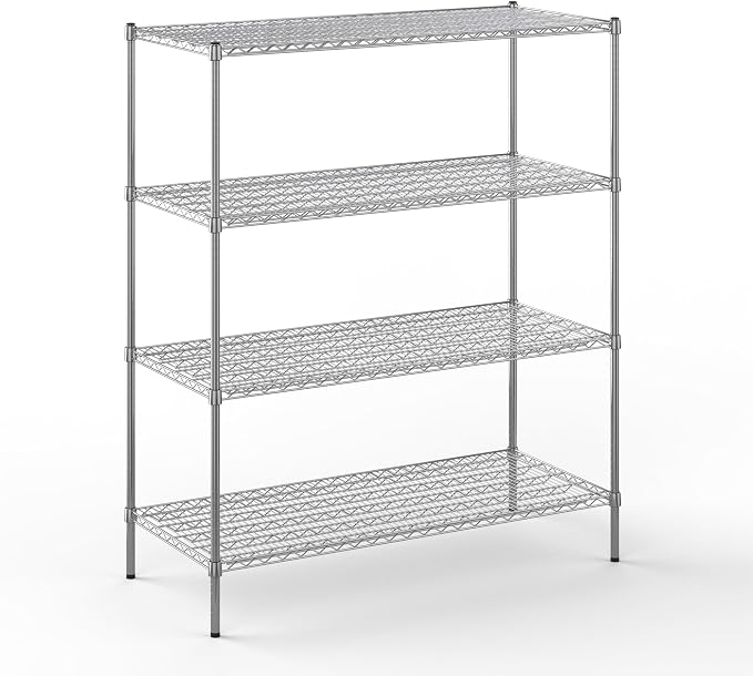 Regal Altair 24" Deep x 54" Wide x 64" Height Wire Shelving Kit | 4-Tier | NSF by Regal+Altair