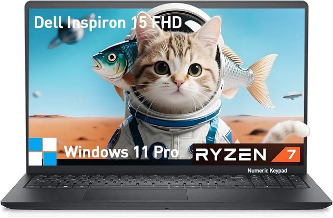 Dell Inspiron 15 3000 Laptop Computer, 15.6" FHD Laptop Notebook PC, AMD Ryzen 7 by Dell