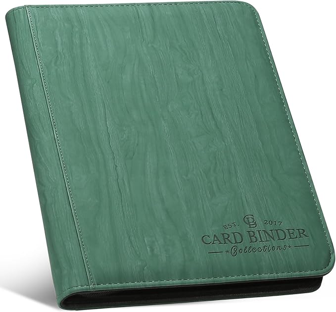 9 Pocket Card Binder, Premium Zip Trading Card Binder, 540 Double Sided Pocket by Foalgo