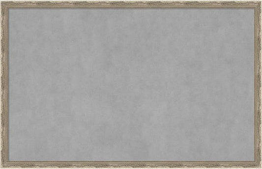 Amanti Art Silver Framed Magnetic Board 22x34 Large Vision Board by AmantiArt